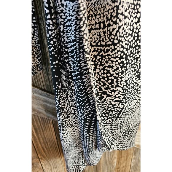 NWT BCBG one arm geometric black white formal chic size S midi dress Asymmetric - Picture 5 of 9